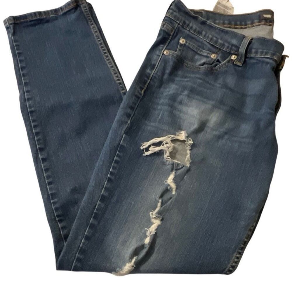 Levi’s 524 Too Super-low Womens Deconstructed Jeans - Picture 5 of 13